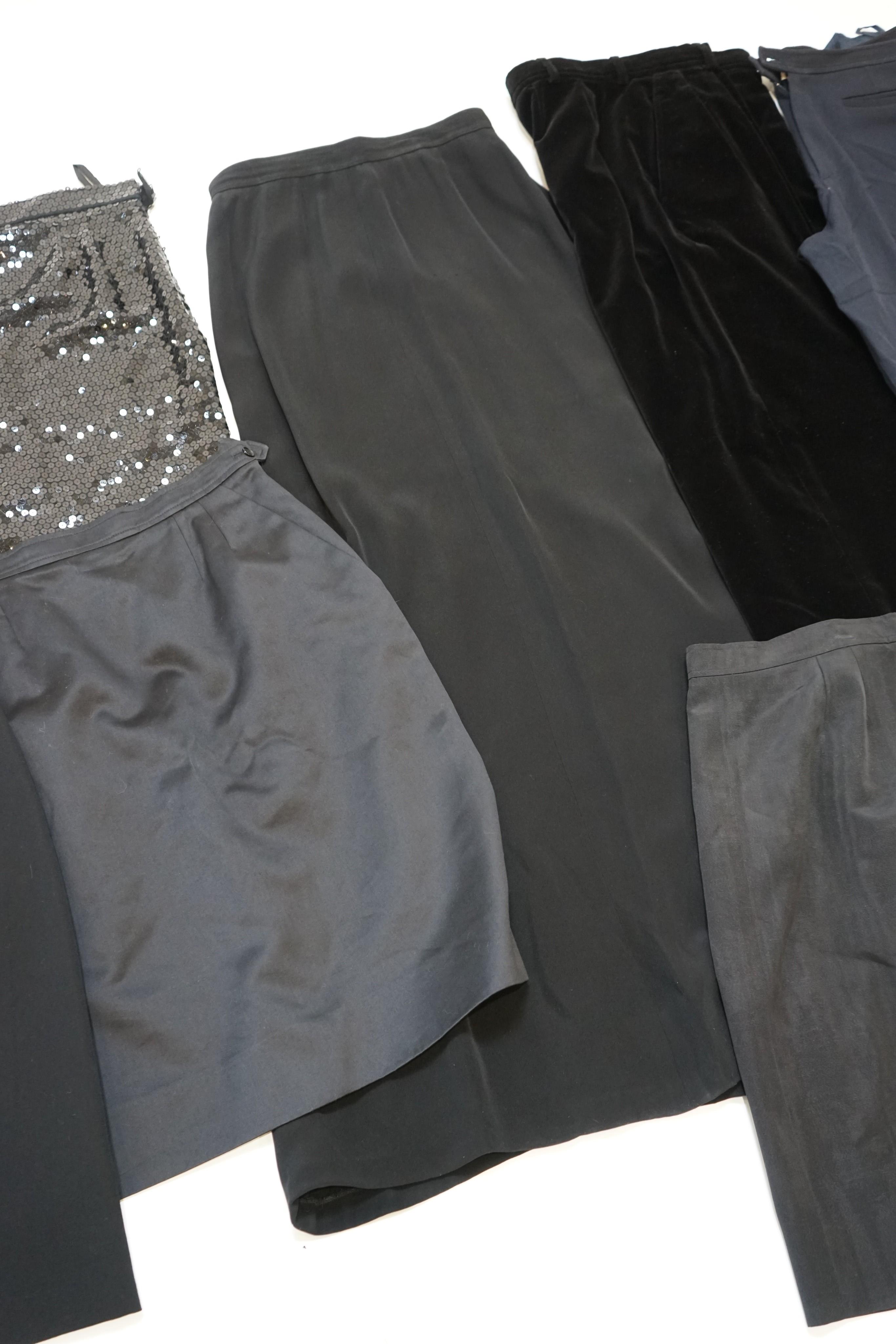 A selection of Yves Saint Laurent Ladies skirts and trousers sizes IT 40-46